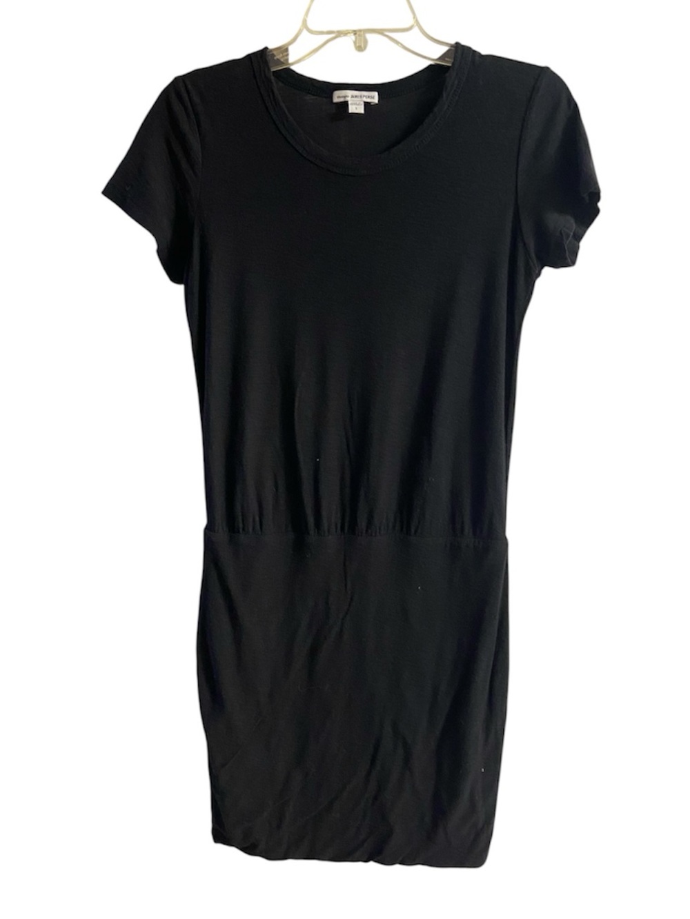 James Perse Black Short Sleeve Mini Dress Small